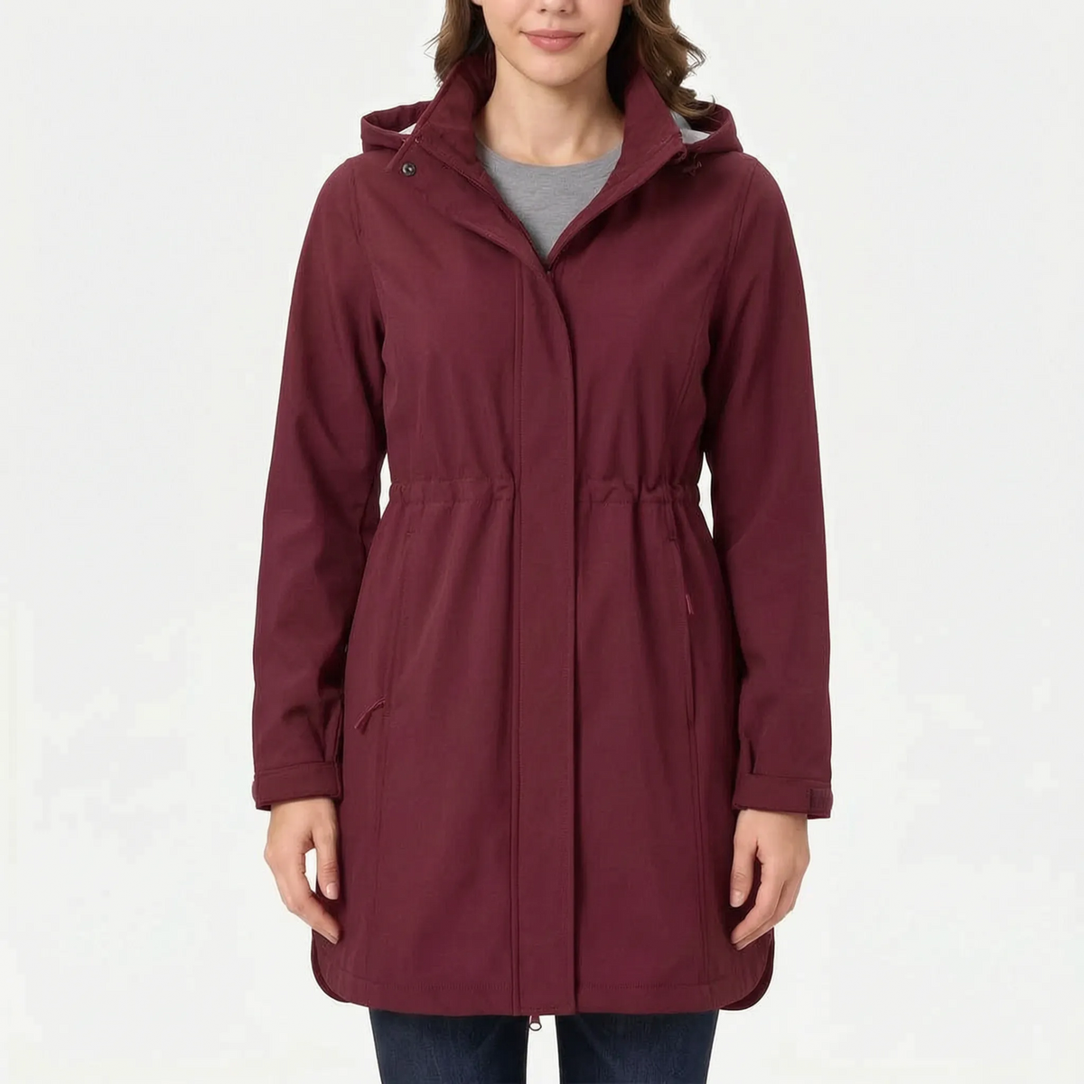 Breezya Lange Gefütterte Damen-Softshelljacke