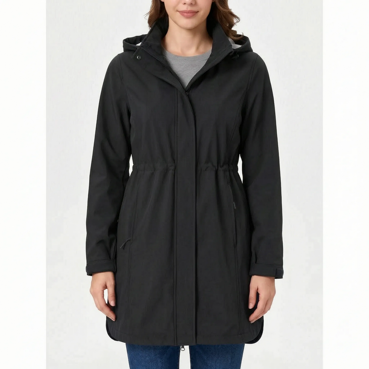 Breezya Lange Gefütterte Damen-Softshelljacke