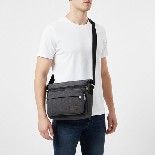 Canvas Crossbody Messenger Tasche