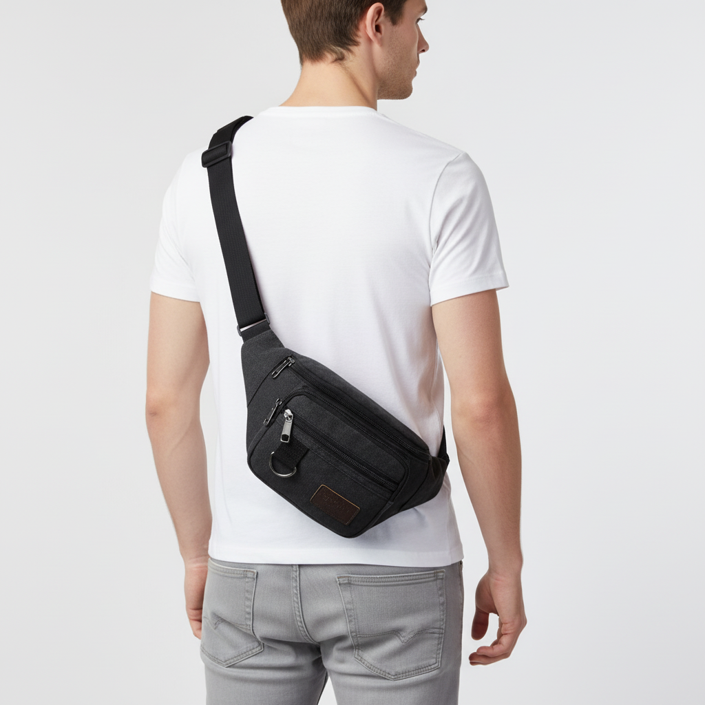 Canvasoro Dicke Canvas-Gürteltasche