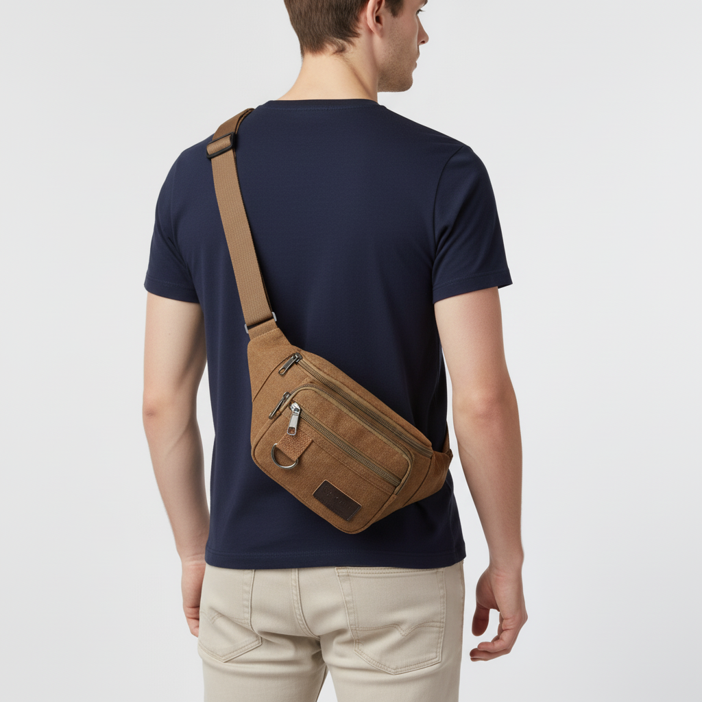 Canvasoro Dicke Canvas-Gürteltasche
