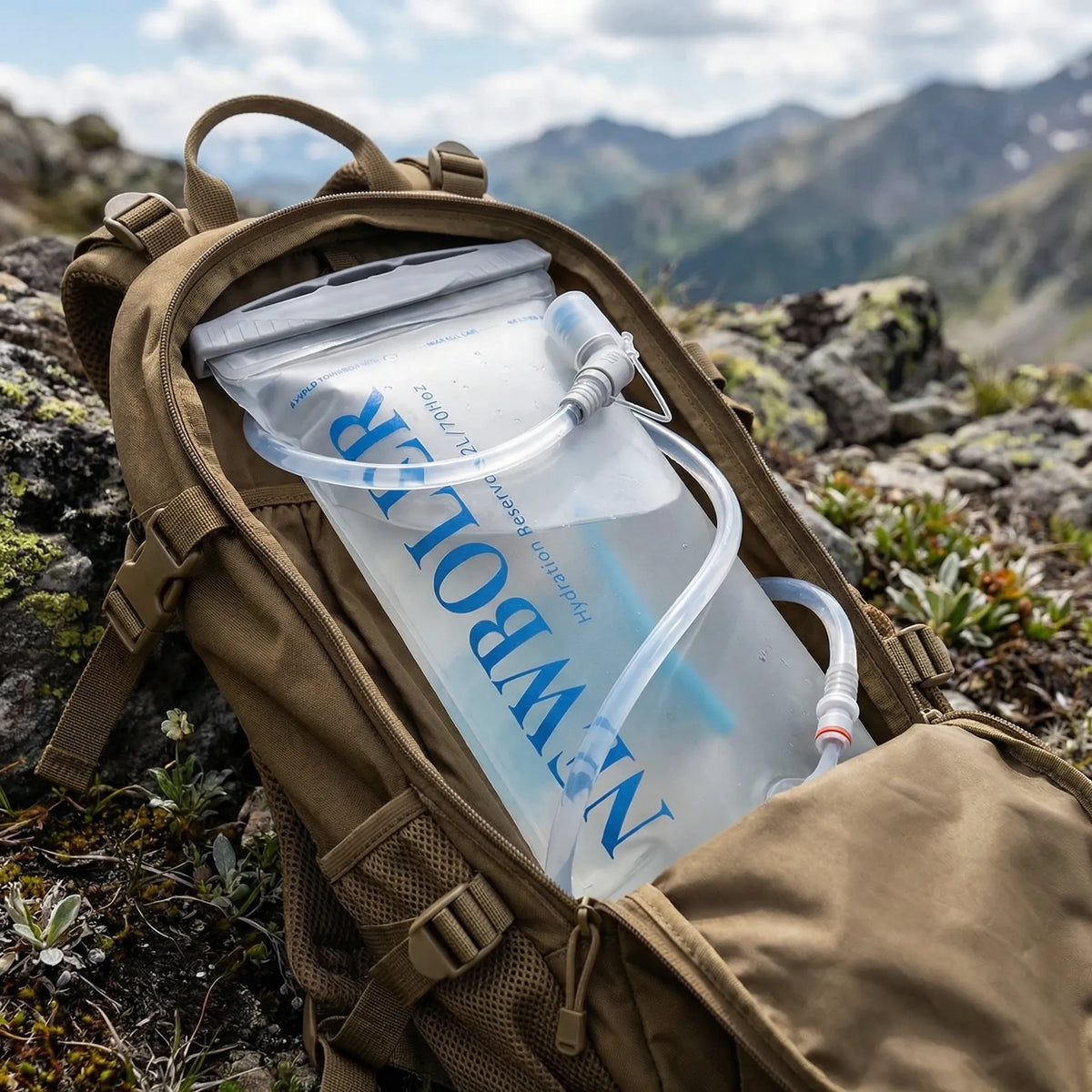 Drinkwell Tragbarer Hydratisierungs-Behälter mit Trinktube
