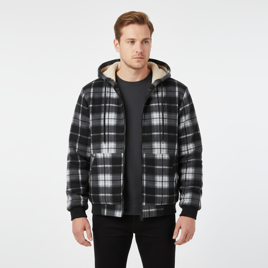 Gefütterte Kapuzenjacke