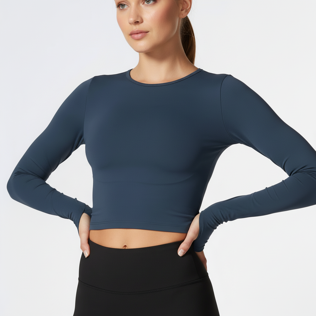 Flowiva Langarm-Athletiktop