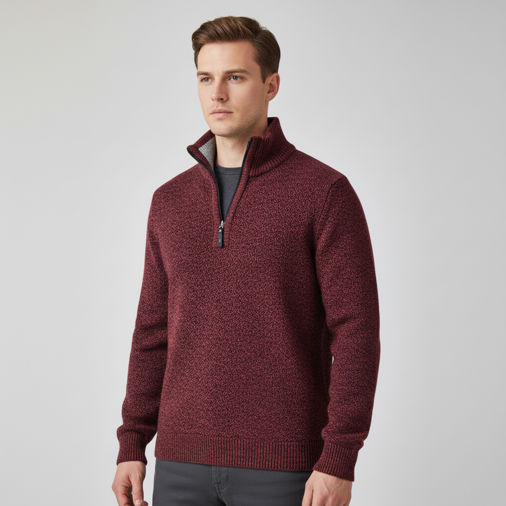 Northline Pullover mit Reißverschlusskragen