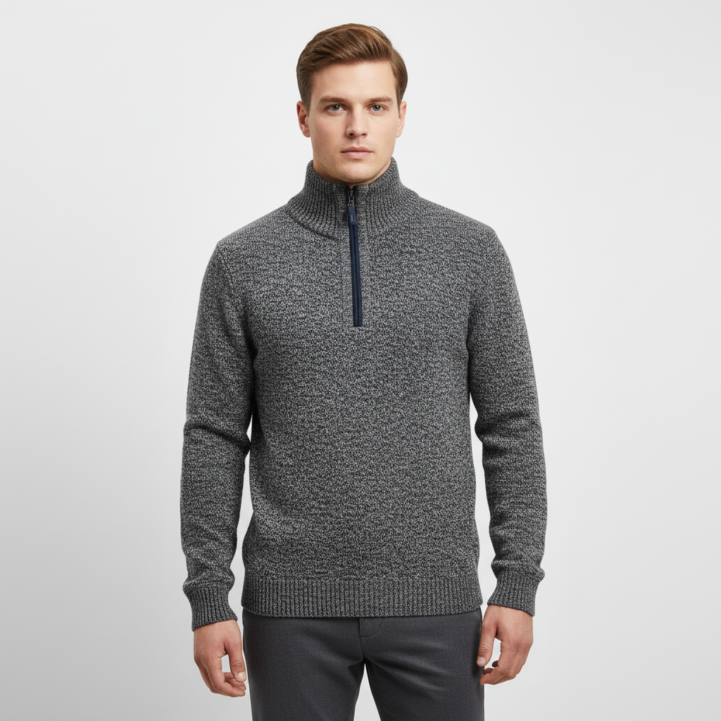 Northline Pullover mit Reißverschlusskragen