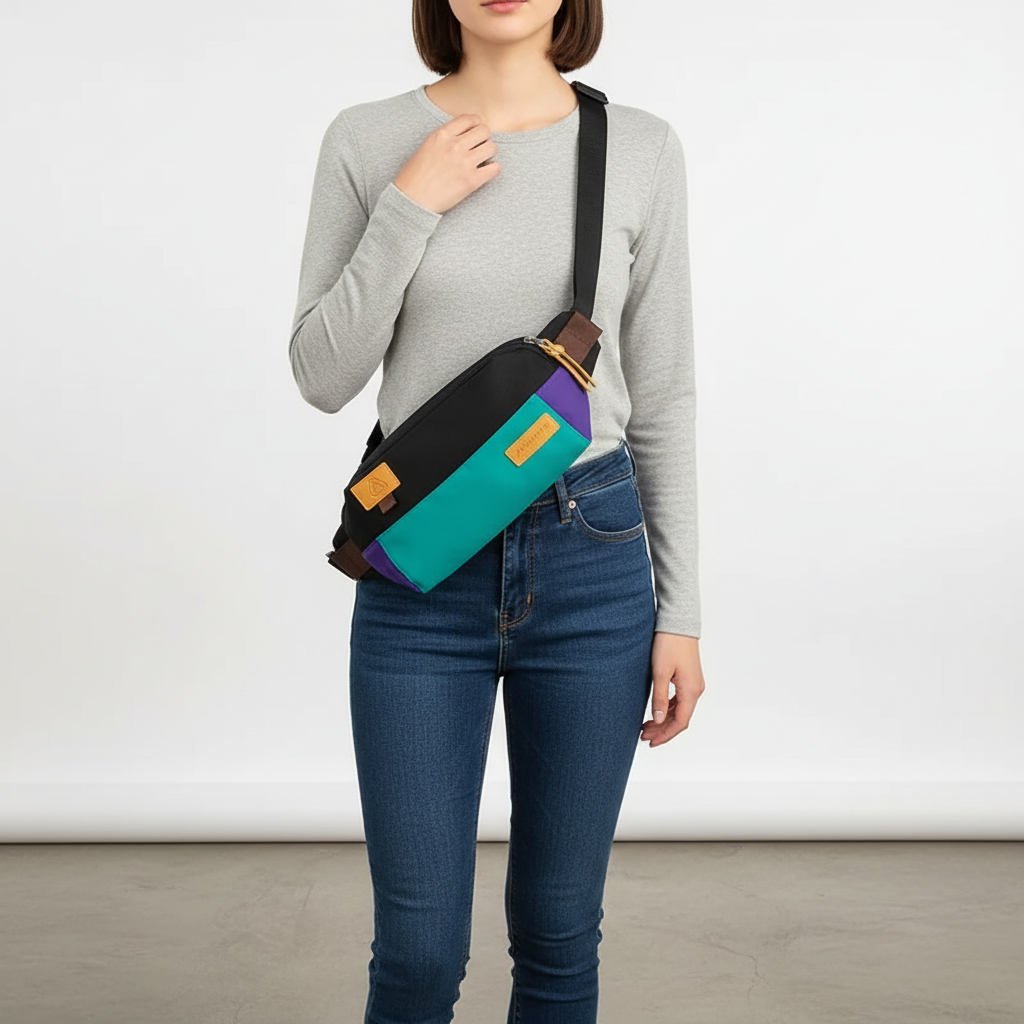 Harajuno Lässige Crossbody-Hip‑Bag