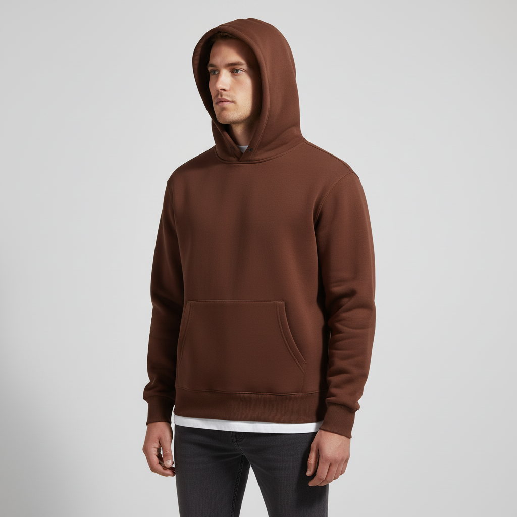 Schwerer Baumwoll-Hoodie