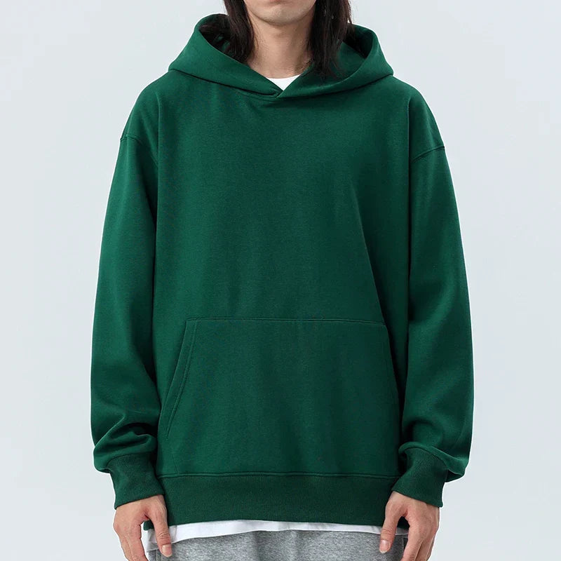 Schwerer Baumwoll-Hoodie