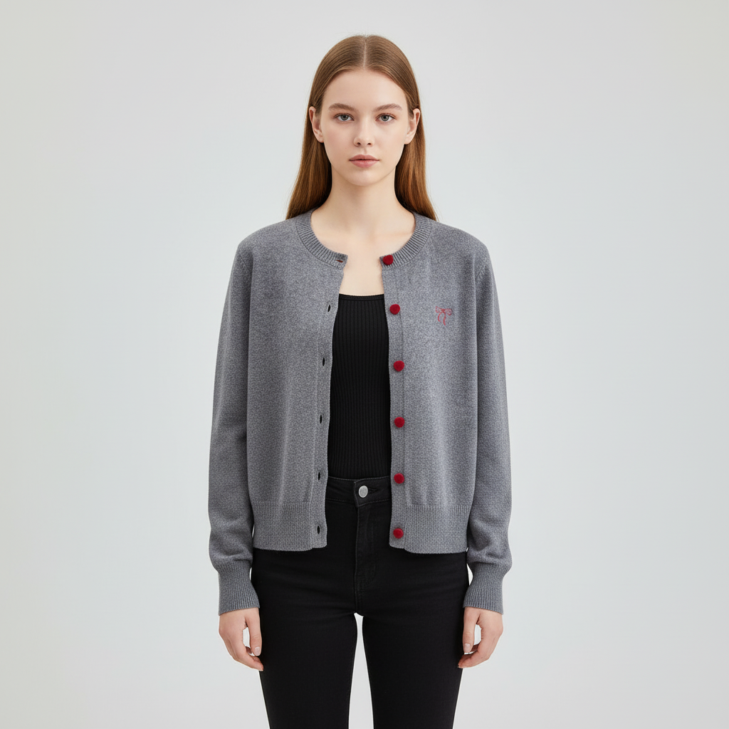 Strickjacke aus Mischgewebe