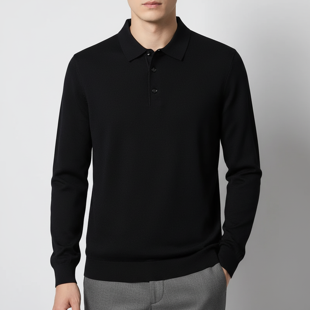 Langarm Polopullover für Herren