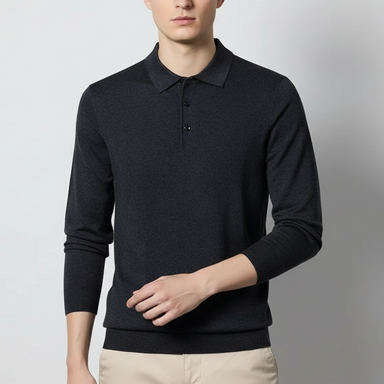 Langarm Polopullover für Herren