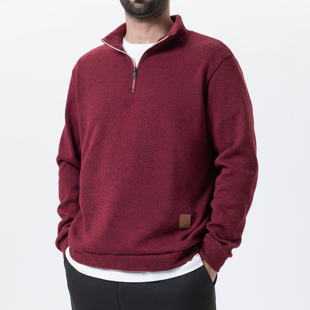 Locker geschnittener Rollkragenpullover