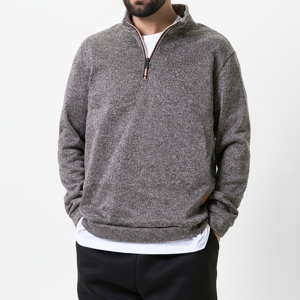 Locker geschnittener Rollkragenpullover