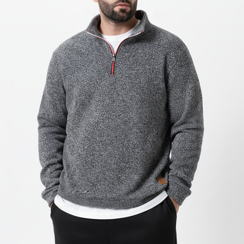 Locker geschnittener Rollkragenpullover