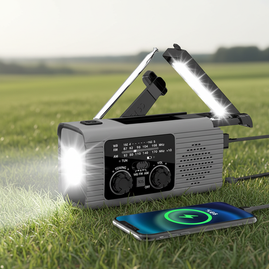 LuminCrank Handkurbel-Notfallradio