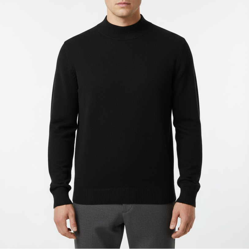 Herren Pullover mit Stehkragen