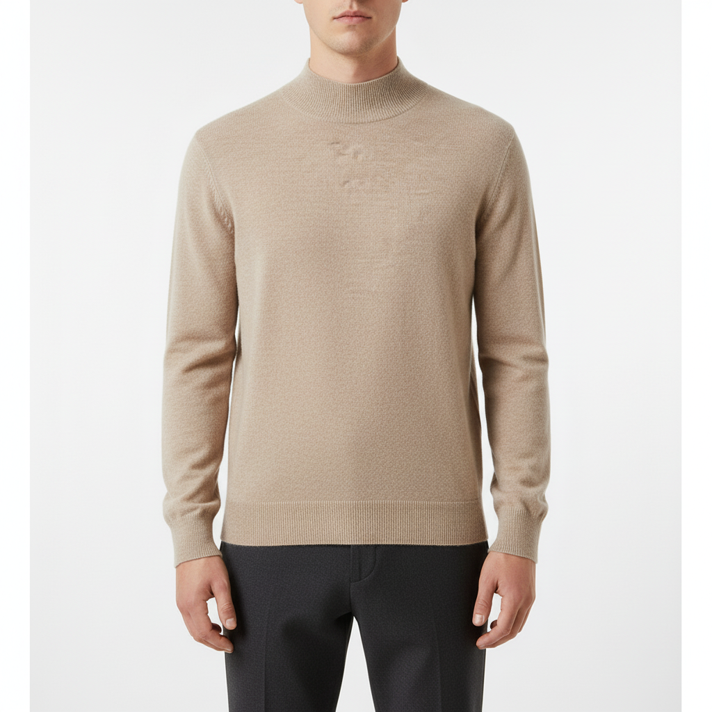 Herren Pullover mit Stehkragen