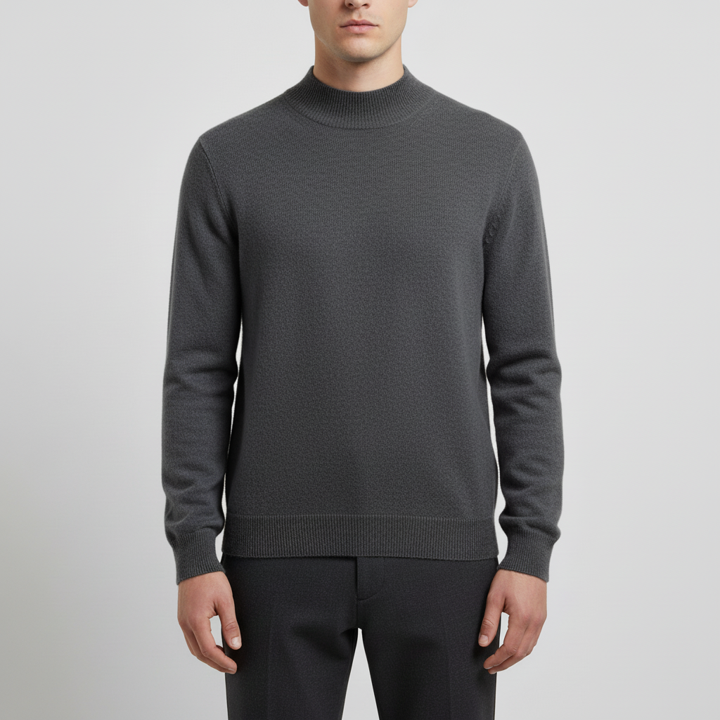 Herren Pullover mit Stehkragen