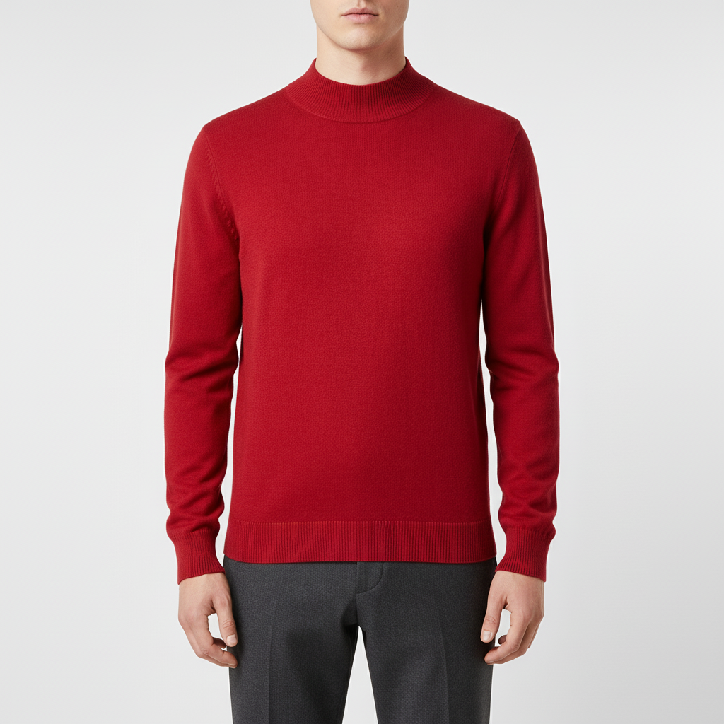 Herren Pullover mit Stehkragen
