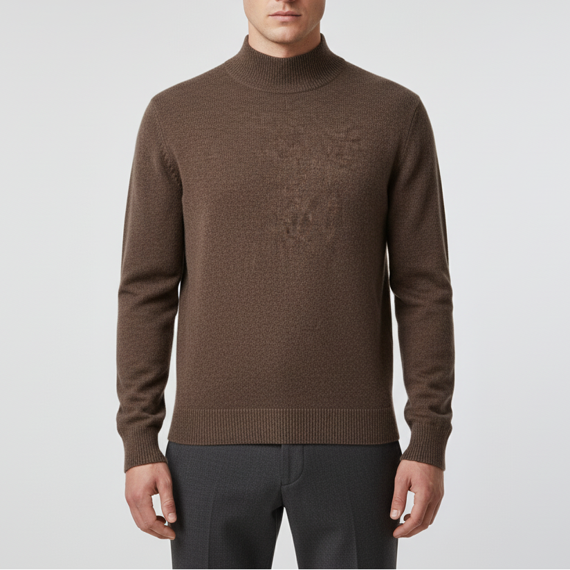 Herren Pullover mit Stehkragen