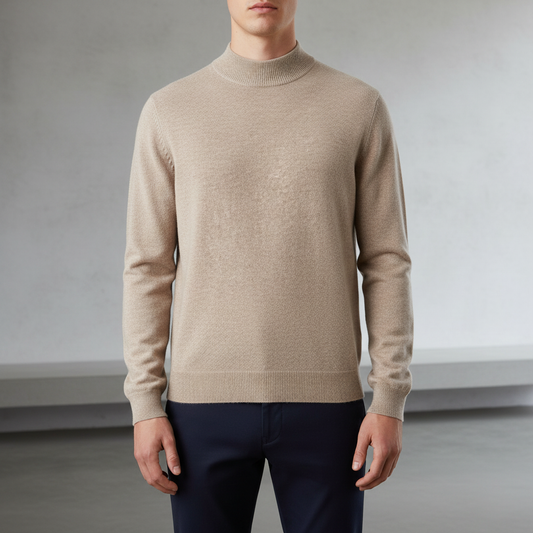 Herren Pullover mit Stehkragen