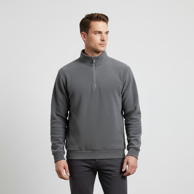 Herren Quarter-Zip Pullover