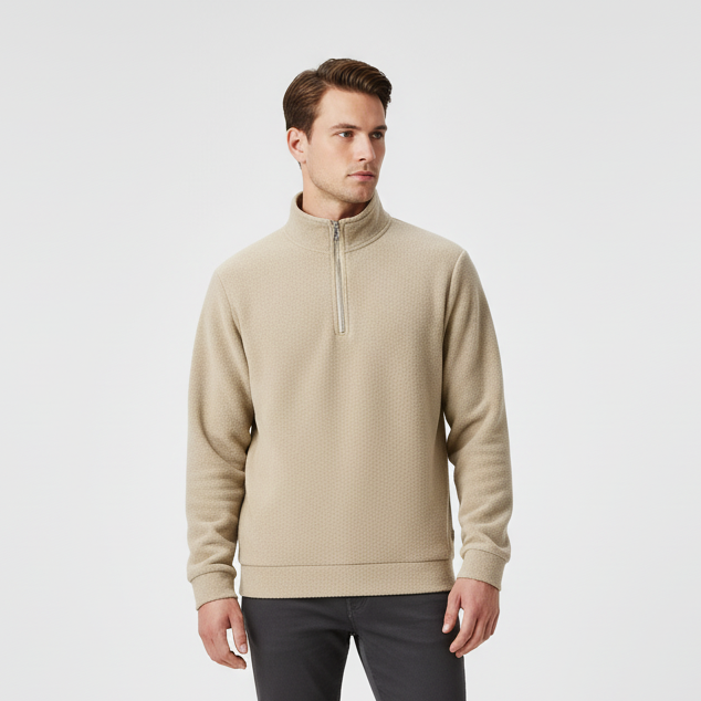 Herren Quarter-Zip Pullover