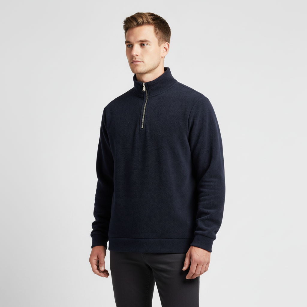 Herren Quarter-Zip Pullover