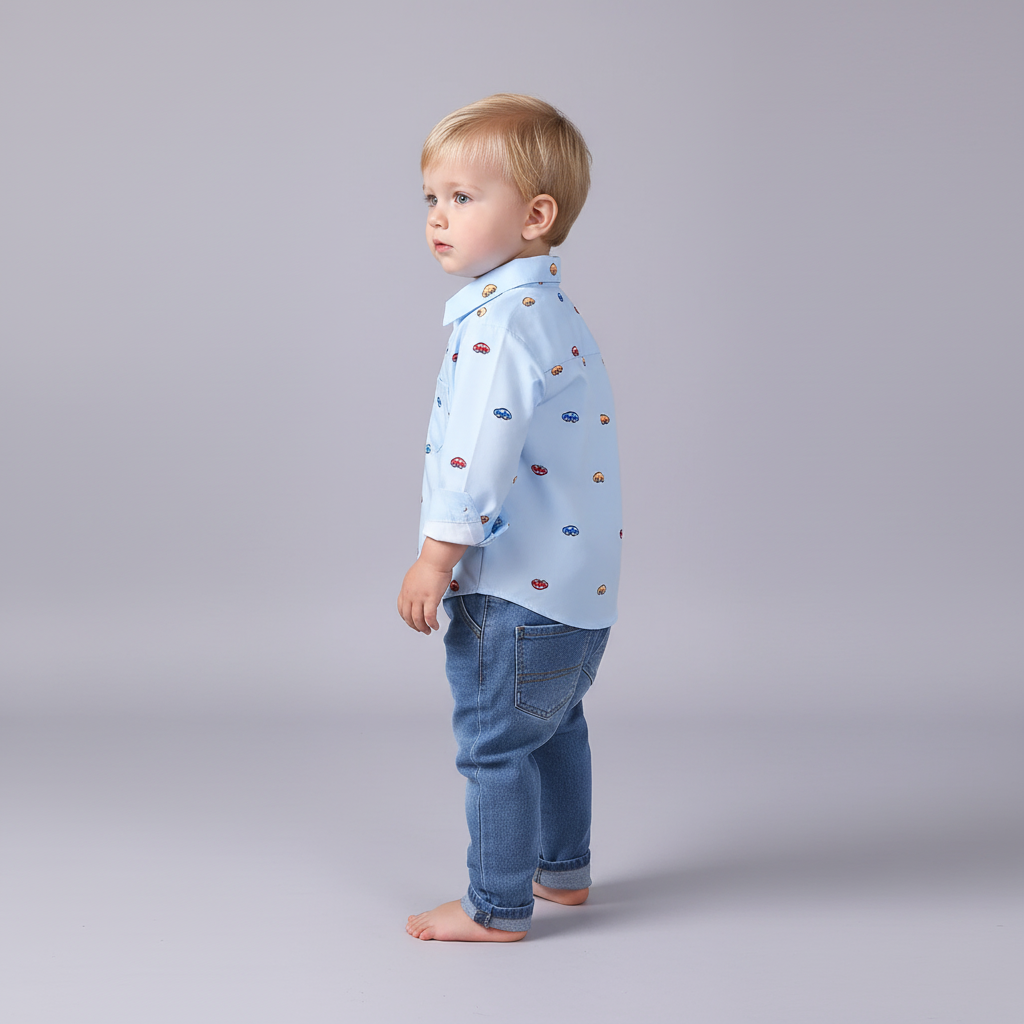Kariertes Flanellhemd-Set