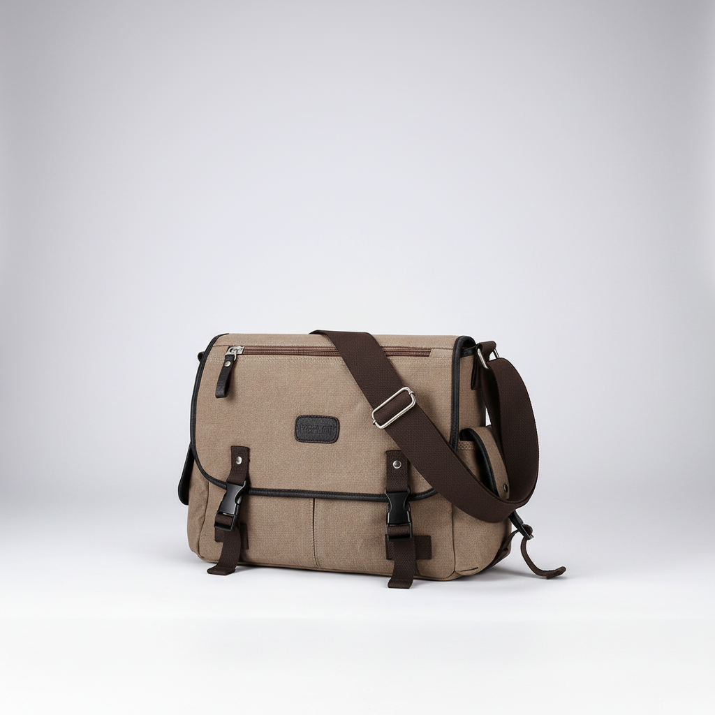 Retro Canvas Messenger Tasche