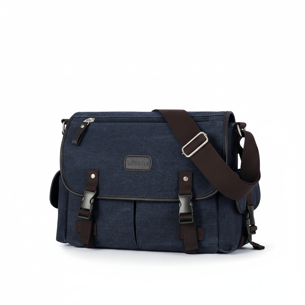 Retro Canvas Messenger Tasche