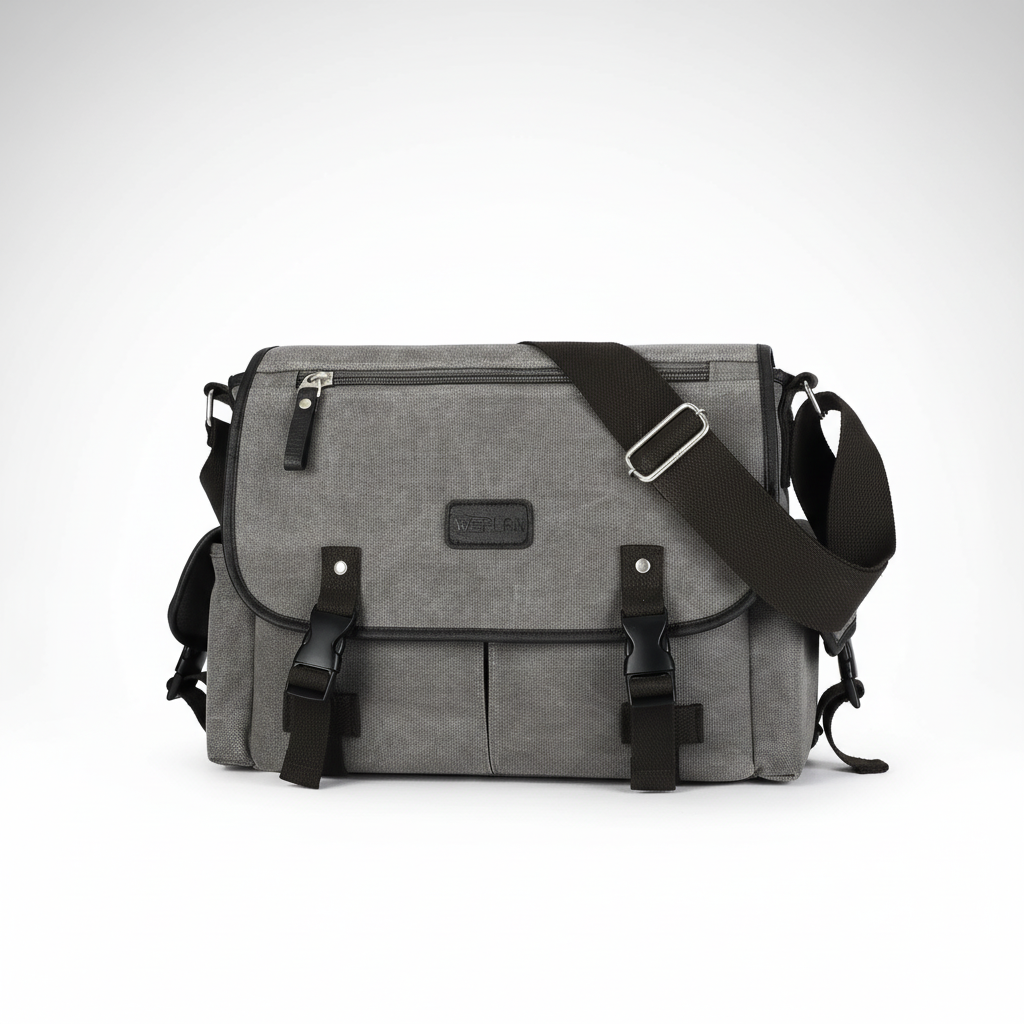 Retro Canvas Messenger Tasche