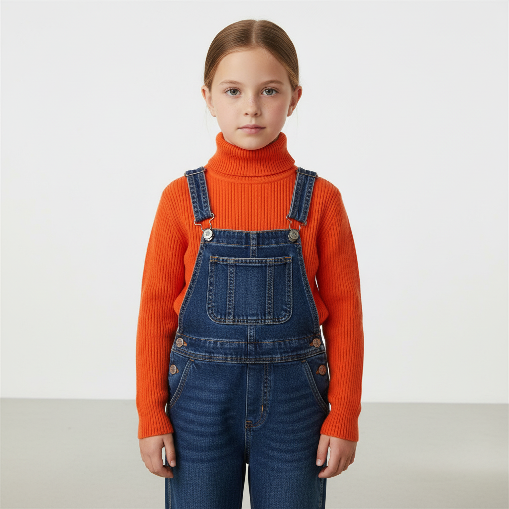 Gerippter Rollkragenpullover