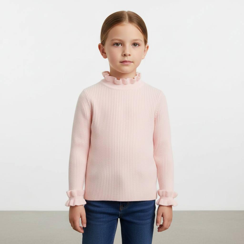 Gerippter Strickpullover