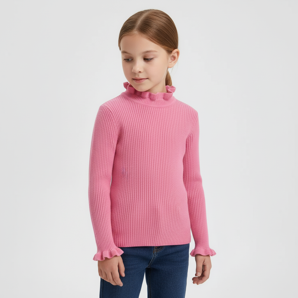Gerippter Strickpullover
