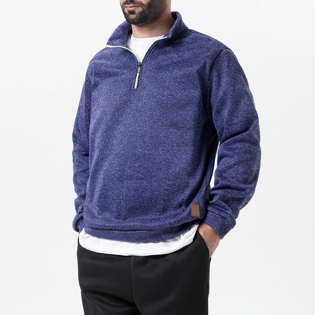 Slim-Fit Quarter-Zip-Pullover