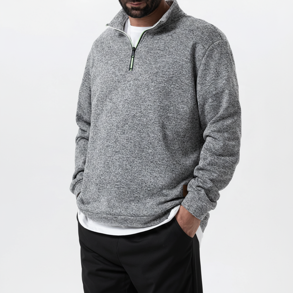 Slim-Fit Quarter-Zip-Pullover