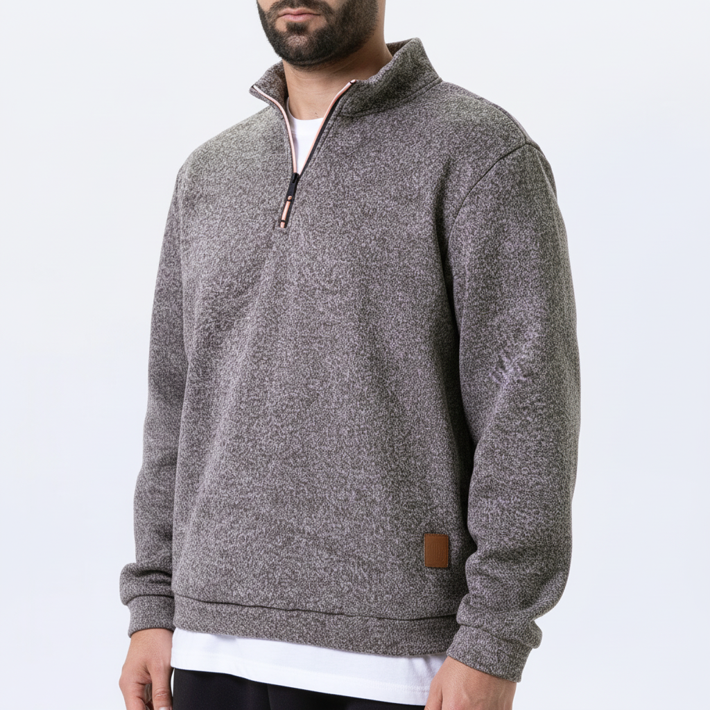 Slim-Fit Quarter-Zip-Pullover