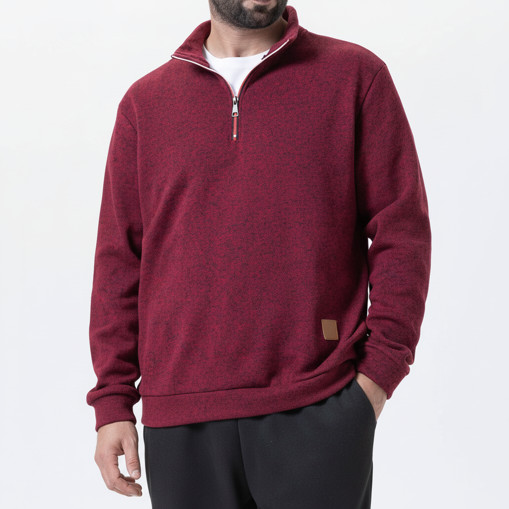 Slim-Fit Quarter-Zip-Pullover