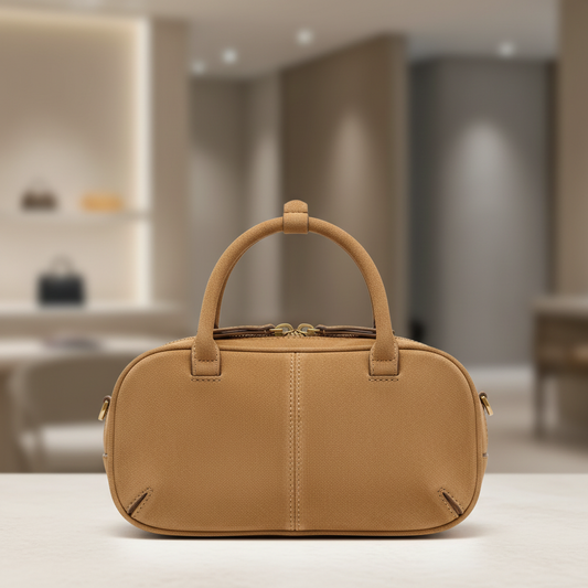 Kleine Boston-Tasche mit doppeltem Tragegriff