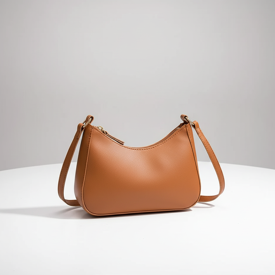 Kleine weiche PU-Schultertasche