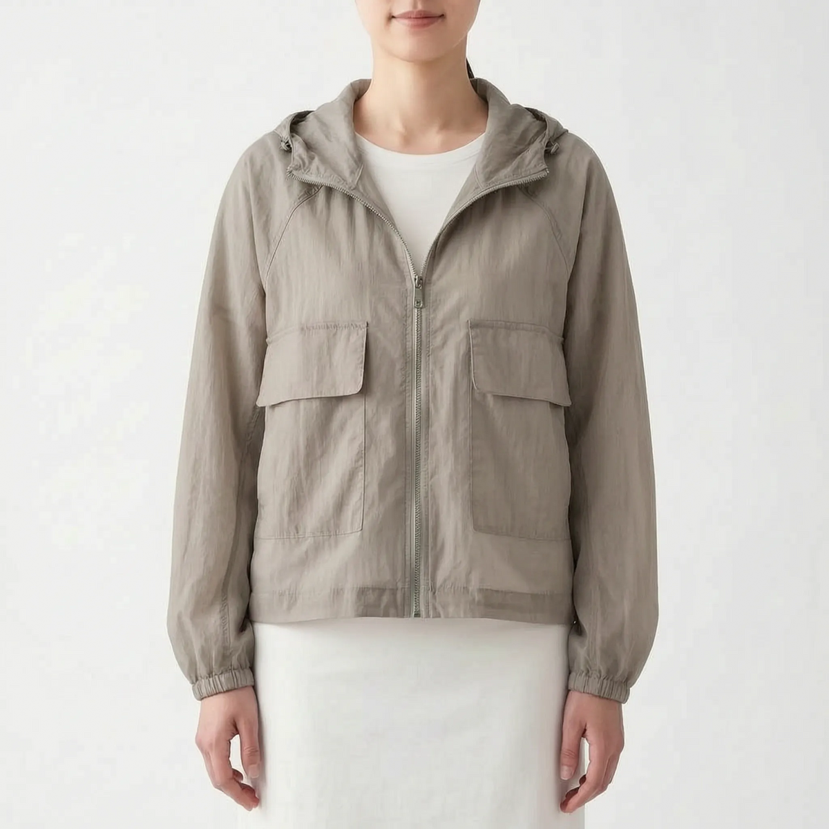 Solajak Leichte Sommer-Reißverschluss-Jacke