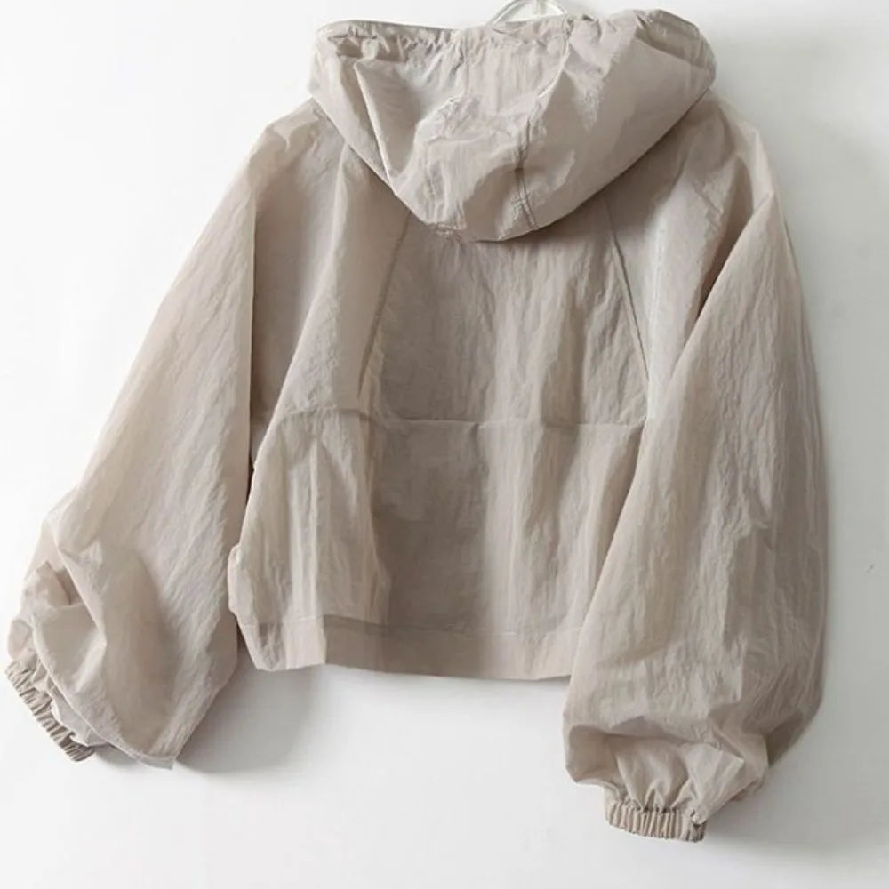 Solajak Leichte Sommer-Reißverschluss-Jacke
