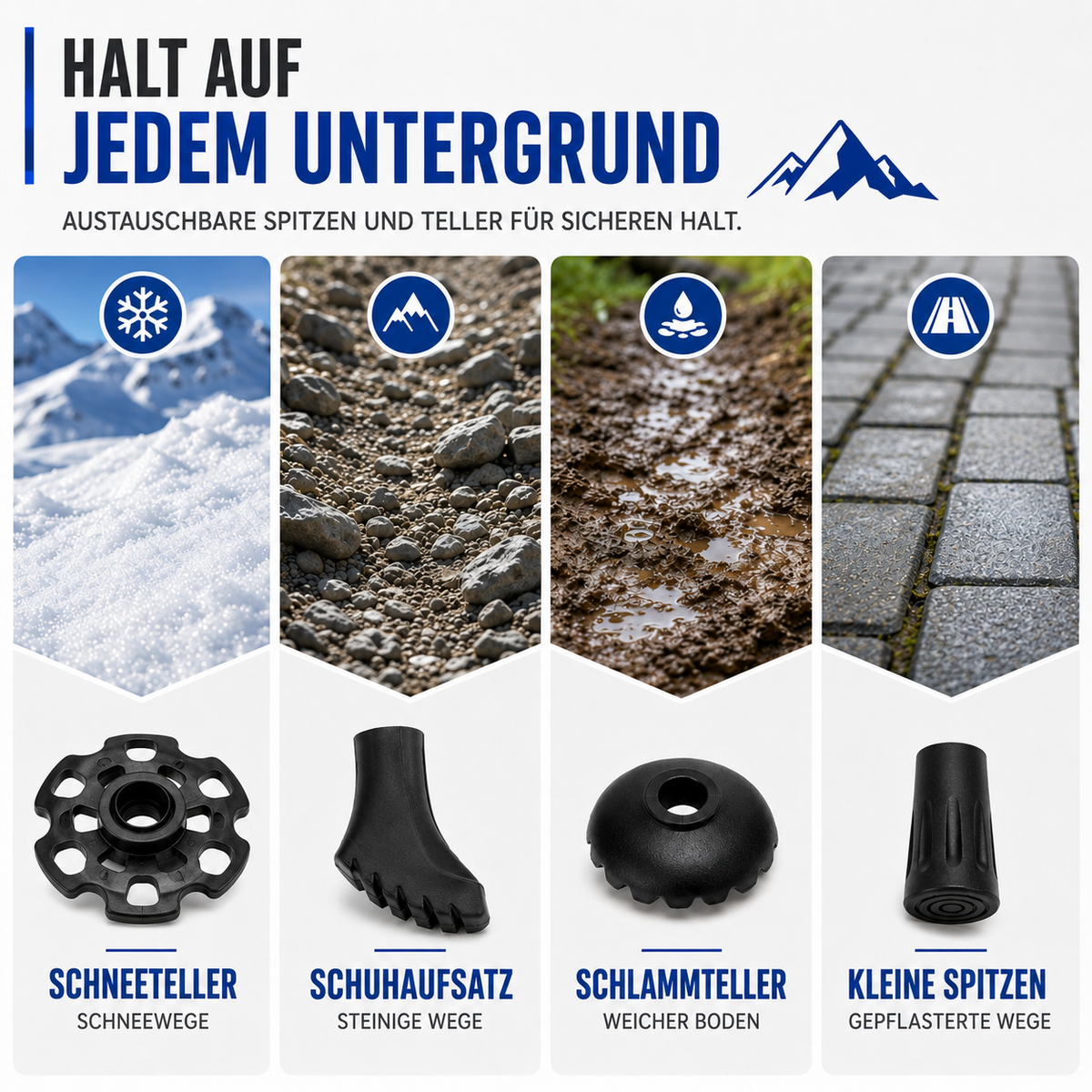 | Trailara Faltbarer Teleskop-Trekkingstab