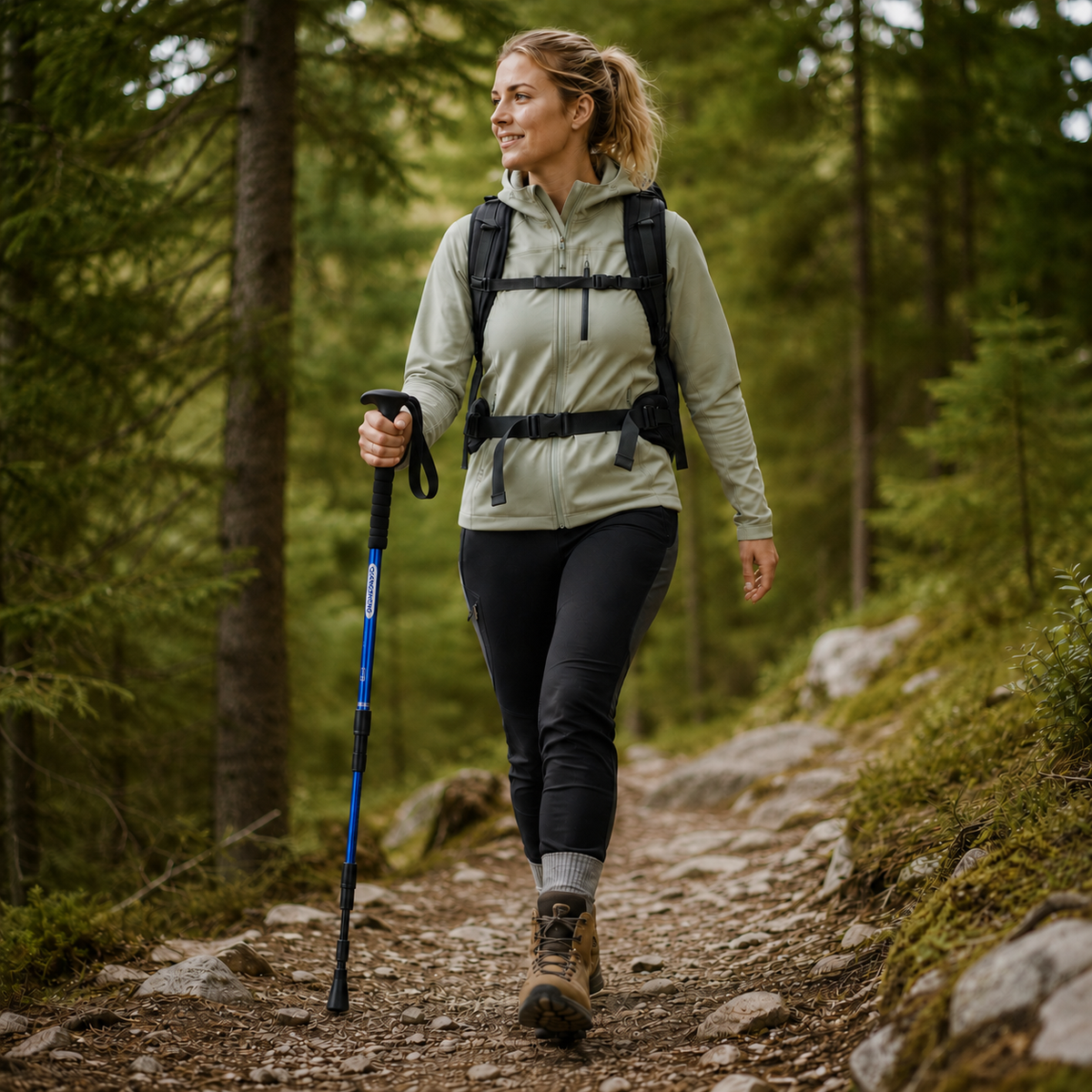 | Trailara Faltbarer Teleskop-Trekkingstab