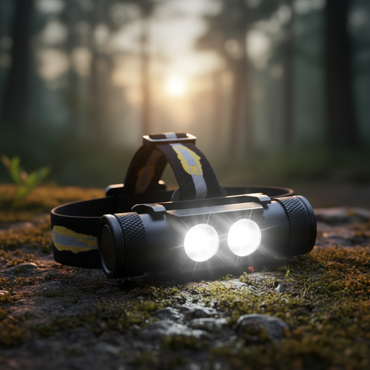 | Trailuxe Aufladbare Dual-LED-Stirnlampe