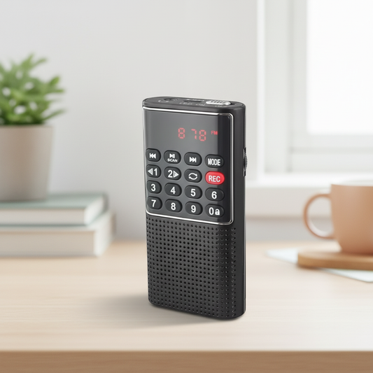 TrekTone Kompakt tragbares Radiogerät mit MP3-Player