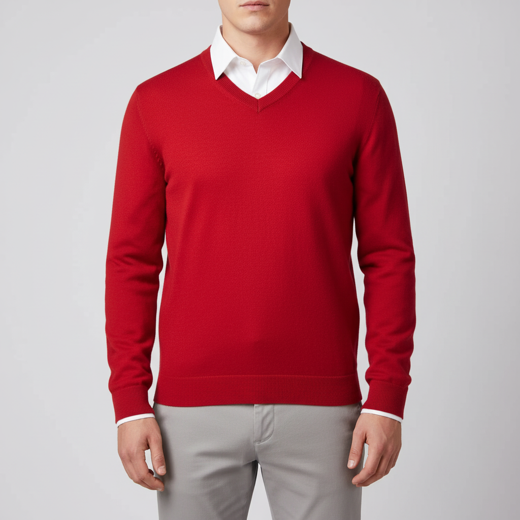 V-Ausschnitt Pullover