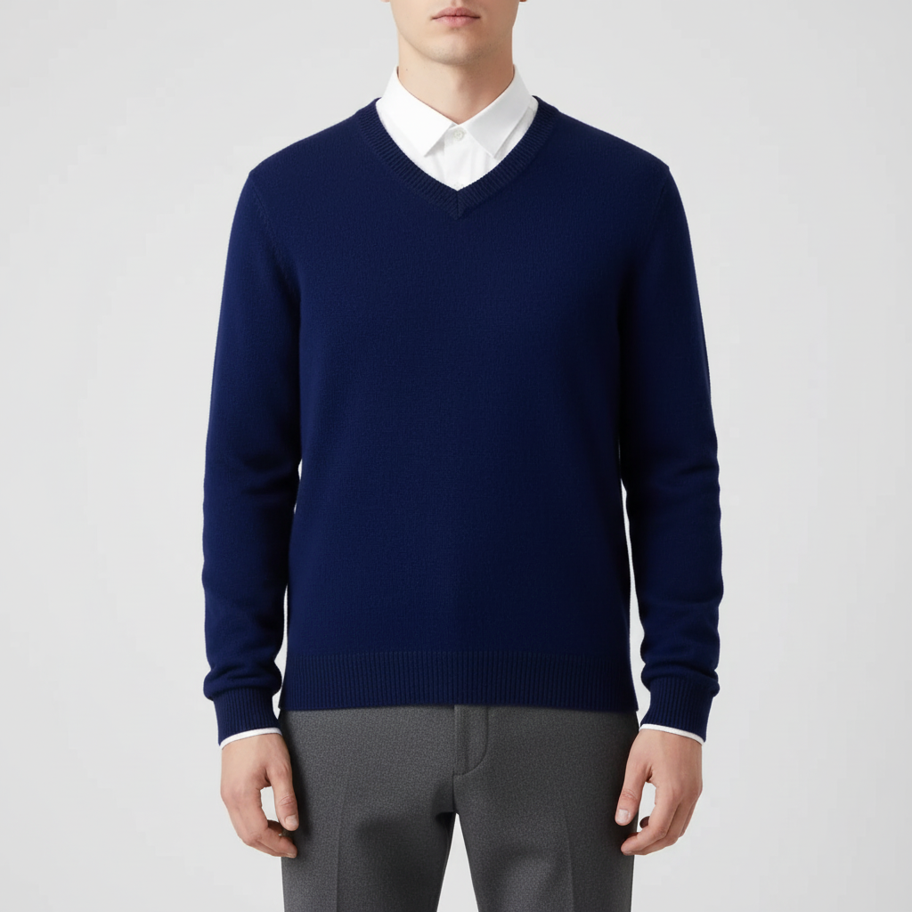 V-Ausschnitt Pullover